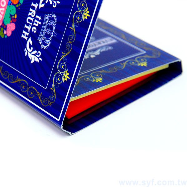 書本式封卡便利貼-二合一N次貼無印刷-封面雙面彩色上亮膜